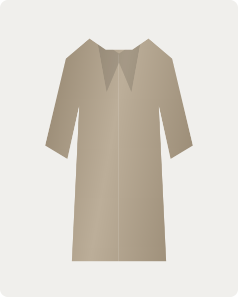 Wool coat with notch lapels